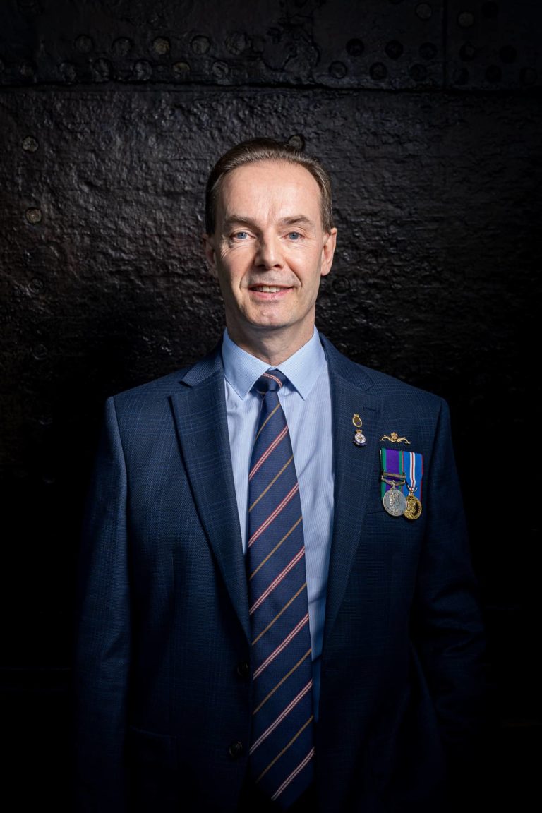 Portrait of Andy Dinsdale by Julian Winslow for Submariners' Stories Oral History project