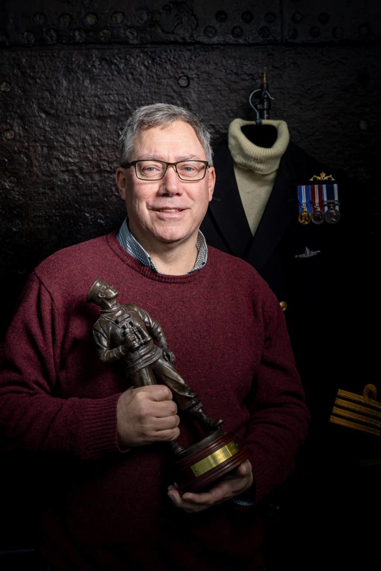 Portrait of Chris Groves by Julian Winslow for Submariners' Stories Oral History project