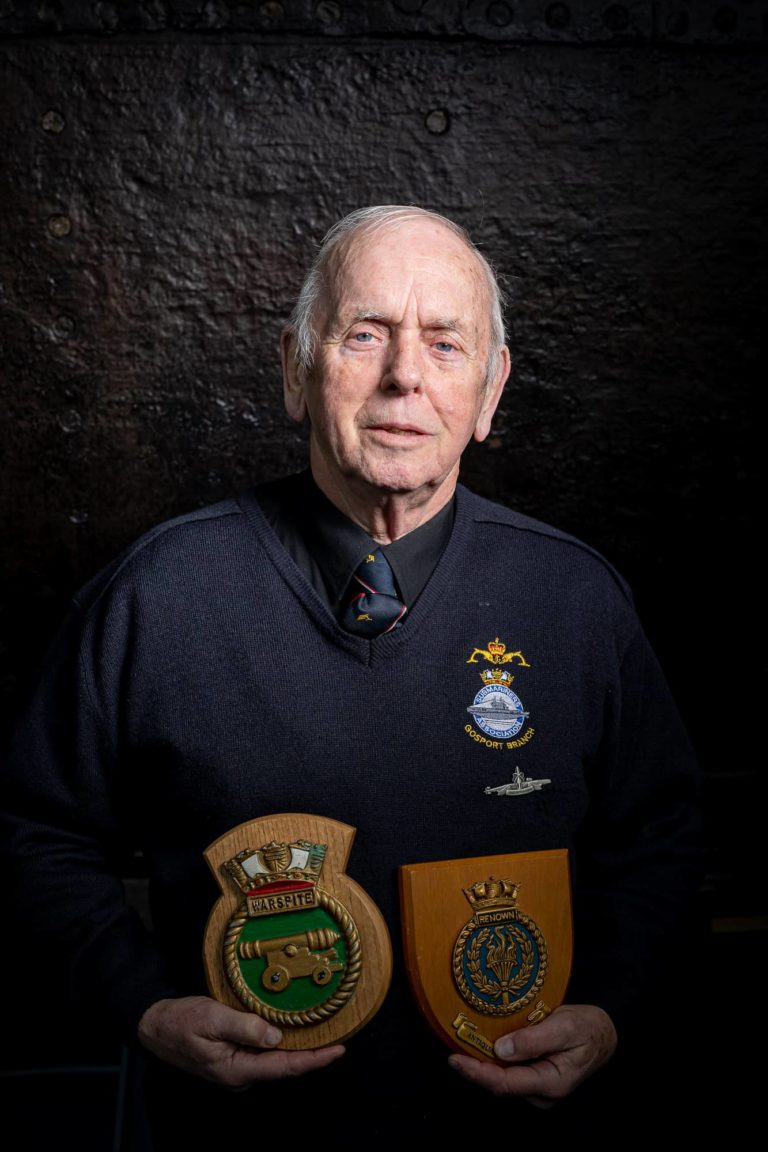 Portrait of Colin Hamilton by Julian Winslow for Submariners' Stories Oral History project