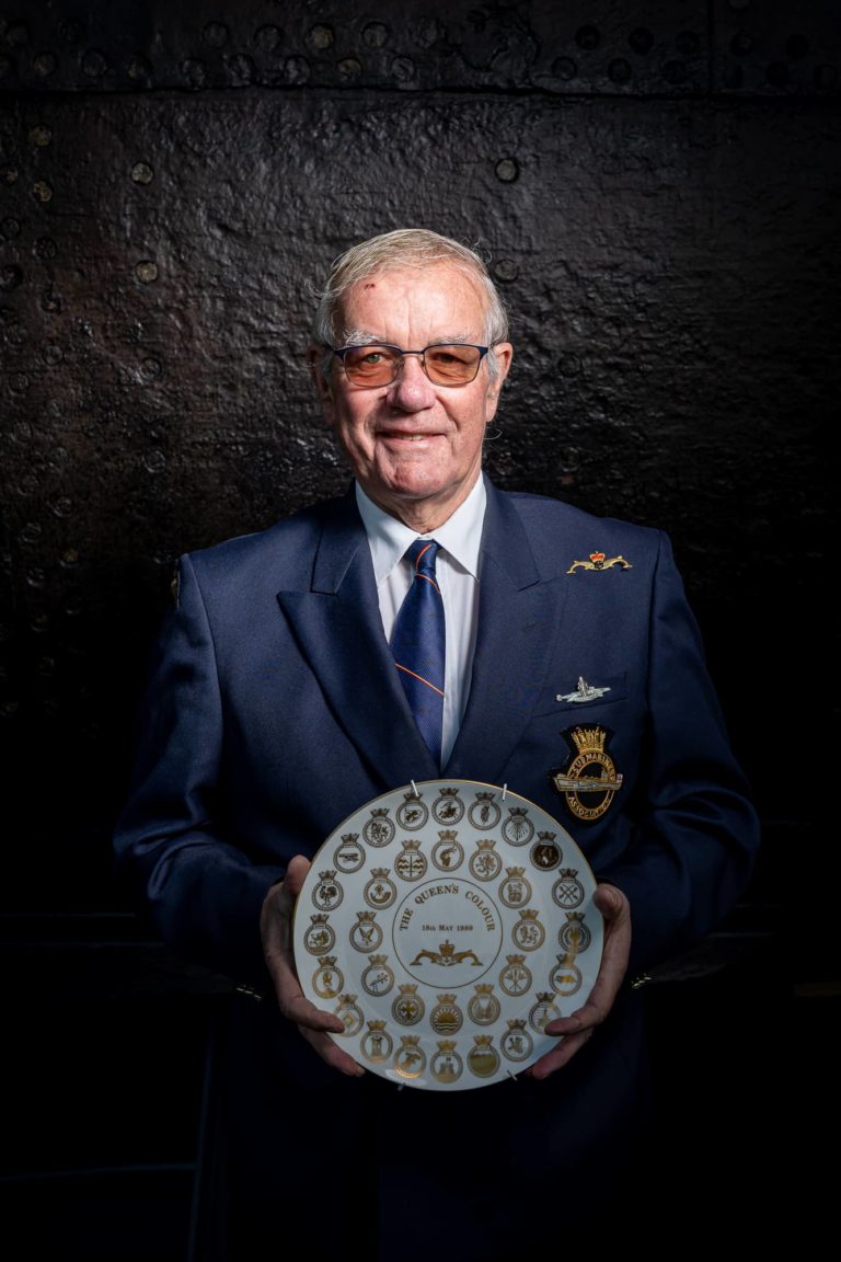 Portrait of Ron Gordon by Julian Winslow for Submariners' Stories Oral History project