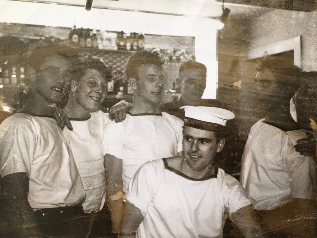 HMS Lowestoft crew canteen Malta 1964