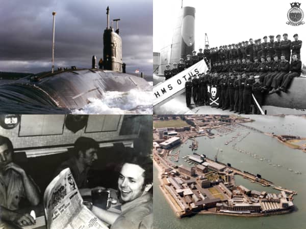 Composite image photos of submariners for LISTEN section on Home Page