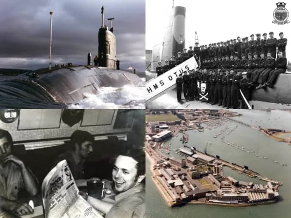 Composite image photos of submariners for LISTEN section on Home Page