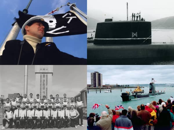 Composite image photos of submariners for PHOTOS section on Home Page