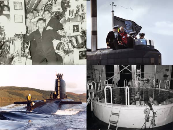 Composite image photos of submariners for THEMES section on Home Page