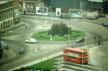 1027 Gosport Town Centre Ferry Gardens Roundabout 1975 - Gosport Society