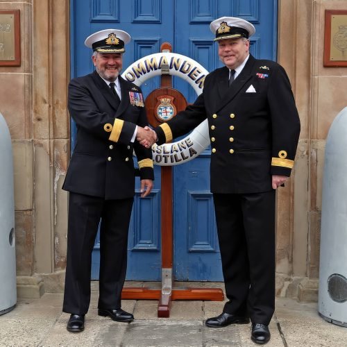 2016 - Taking over as COMSUBFLOT from Cdre Mike Walliker CBE - Jim Perks