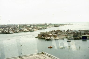 3046 Gosport Town Centre Harbour Tower Aerial view of Blockhouse & Portsmouth - Gosport Society