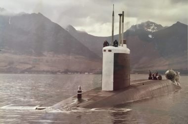 DSRV-2 Avalon attached to UK submarine HMS Repulse May 1979 - Brian Wood