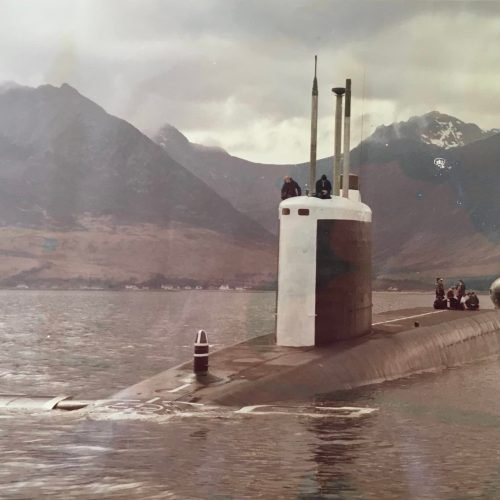 DSRV-2 Avalon attached to UK submarine HMS Repulse May 1979 - Brian Wood