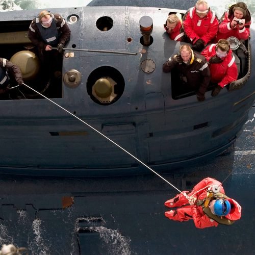 HMS Torbay helicopter transfer - Chris Groves