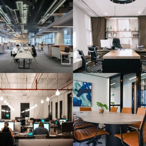 Office scenes composite