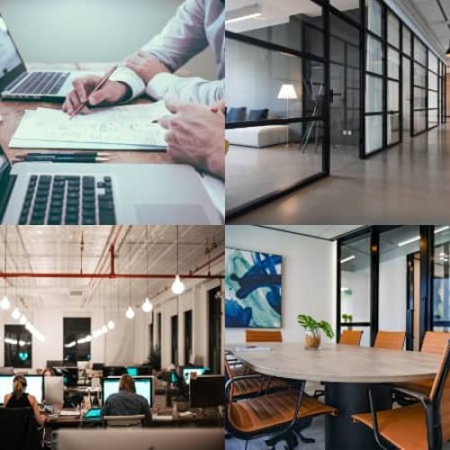 Office scenes composite