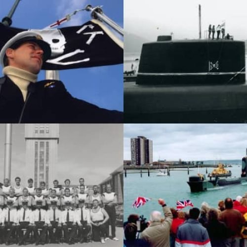 Composite image photos of submariners for PHOTOS section on Home Page