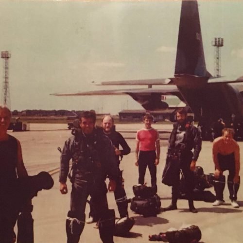 Ron Gordon and others from SPAG by airplane