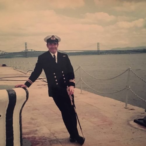 Ron Gordon in uniform abroad