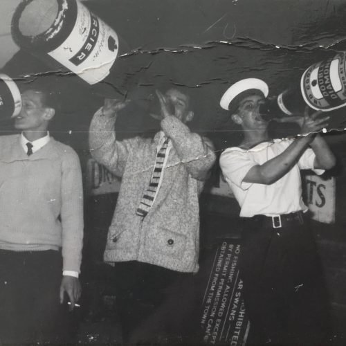 Socialising (Poss Gibraltar) c1960s - Brian Wood