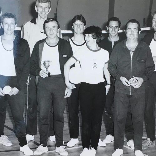 Submarine Escape Tank Staff Volleyball team winning the inter part competition - David White