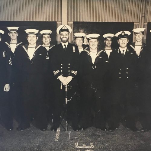 Supply and catering staff of HMS Renown (Stbd crew) c.1983. I'm far left - David White